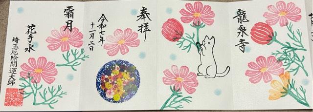 少間山 観音院 龍泉寺（埼玉厄よけ開運大師）の御朱印5