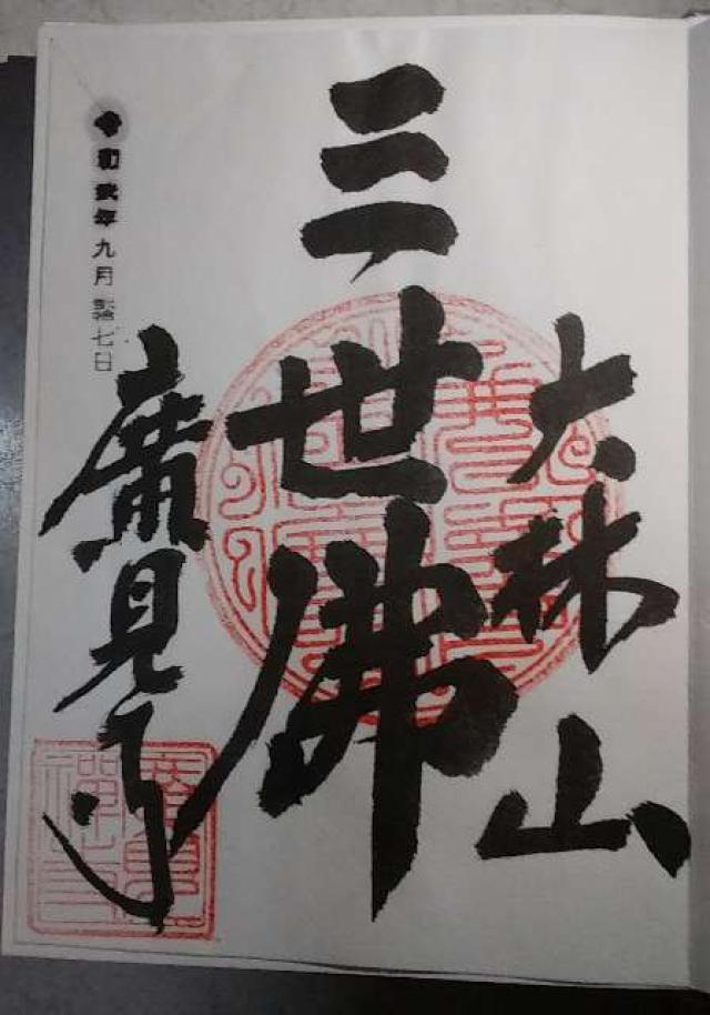 大林山廣見寺の御朱印6