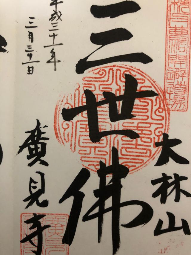 大林山廣見寺の御朱印8
