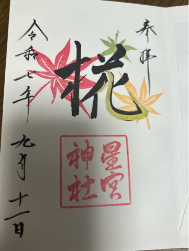 平柳星宮神社の御朱印1