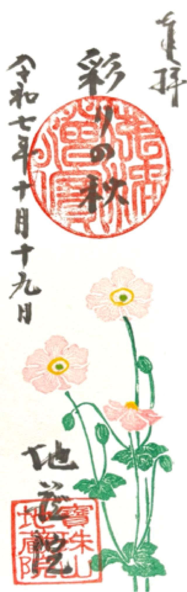 寳珠山 地蔵院の御朱印2