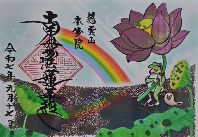 慈雲山 本妙院の御朱印1