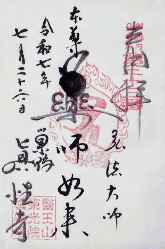 医王山 東光院 真性寺の御朱印9