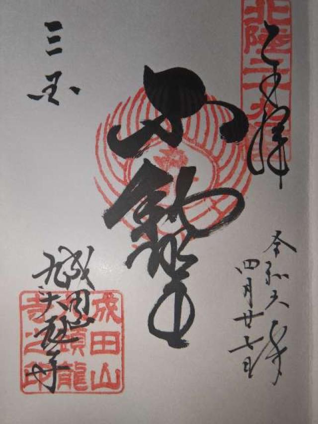 成田山 福井別院 九頭龍寺の御朱印2