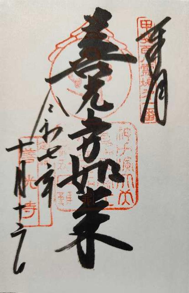 定額山 浄智院 善光寺(甲斐善光寺)の御朱印3
