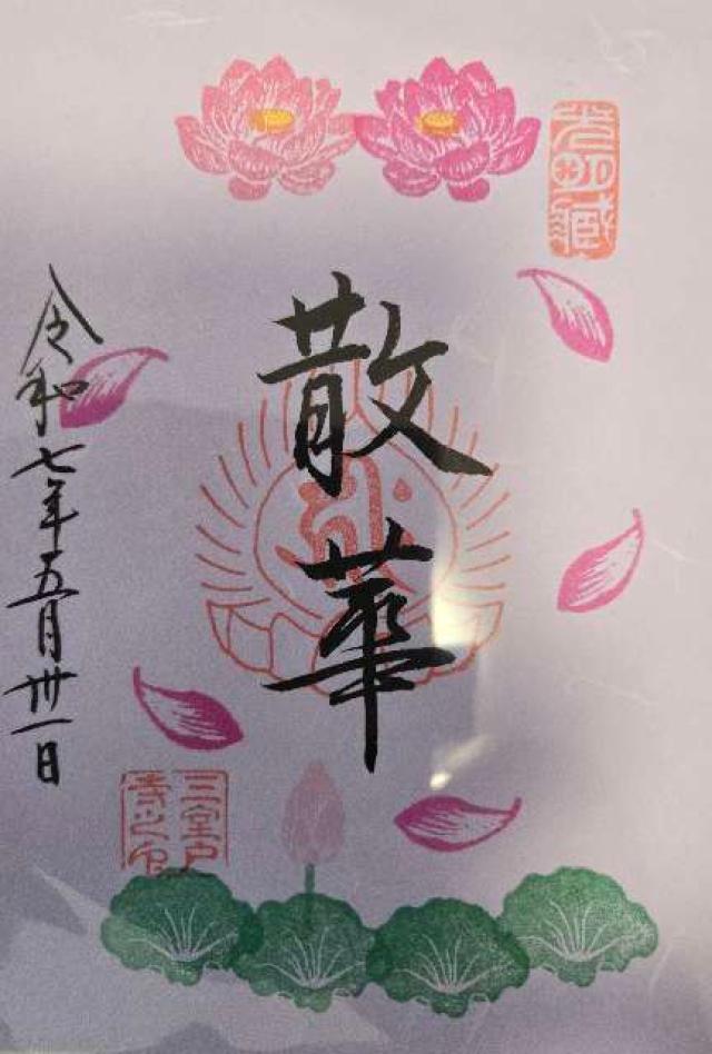 明星山 三室戸寺(西国第十番)の御朱印1