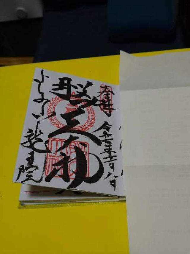 龍王院（脳天大神）の御朱印4