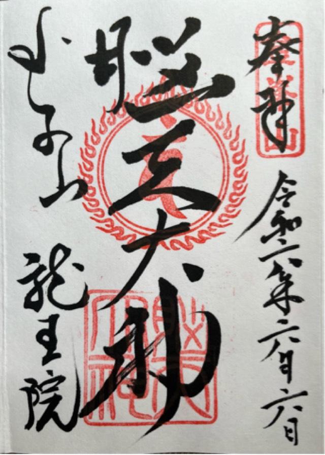 龍王院（脳天大神）の御朱印3