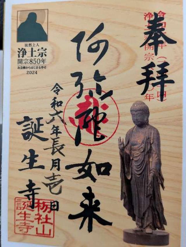 誕生寺の御朱印5