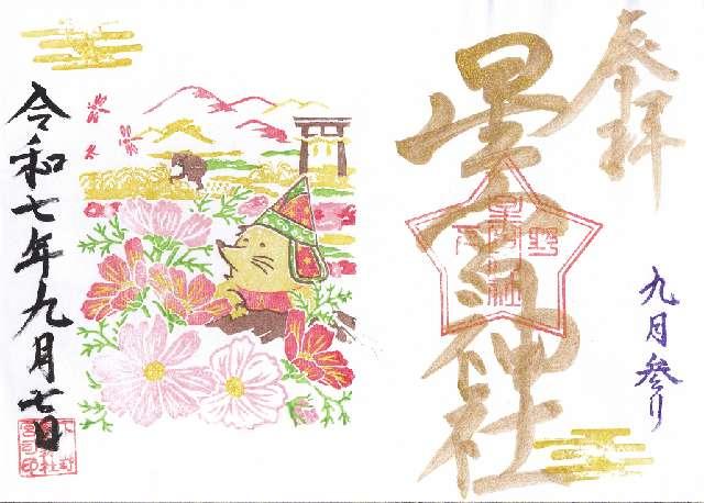 下野星宮神社の御朱印3