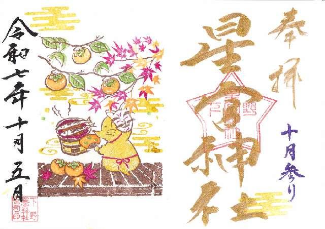 下野星宮神社の御朱印2