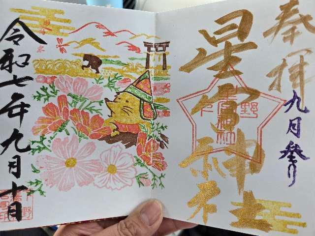 下野星宮神社の御朱印1