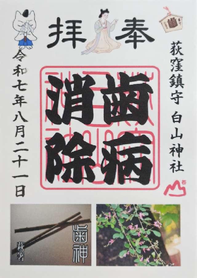 白山神社(荻窪白山神社)の御朱印1