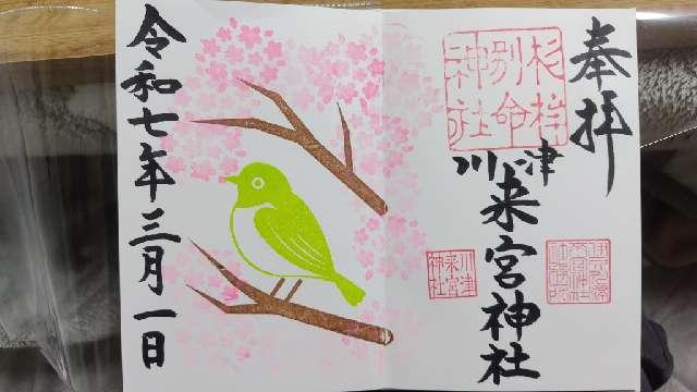 川津来宮神社(杉桙別命神社)の御朱印5