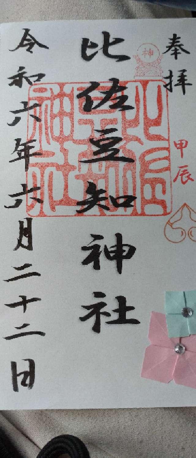比佐豆知神社の参拝記録8