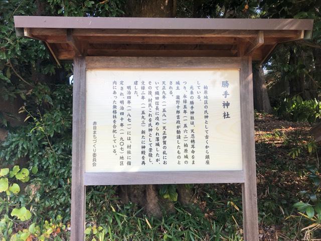 勝手神社の参拝記録8