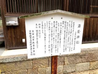 酒屋神社の参拝記録(神祇伯さん)