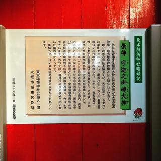 東本稲荷神社の参拝記録(Jamesさん)