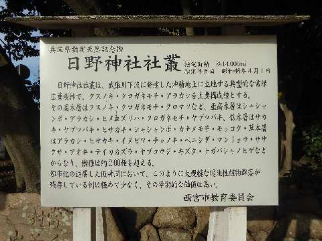 兵庫県西宮市日野町2-51 日野神社の写真5