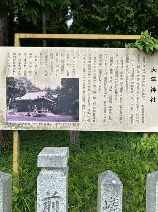 大年神社の参拝記録(たこさん)