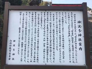 神波多神社の参拝記録(じゃすてぃさん)