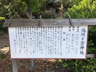 湯川神社の参拝記録(じゃすてぃさん)