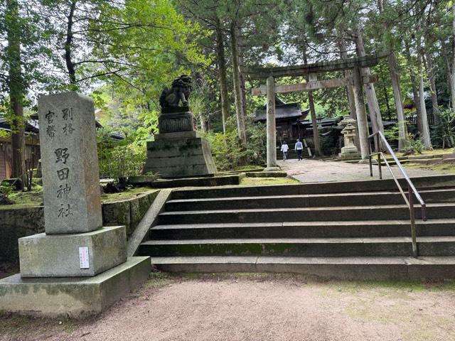野田神社の参拝記録(ぷりんさん)