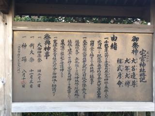宅宮神社の参拝記録(SCHUさん)