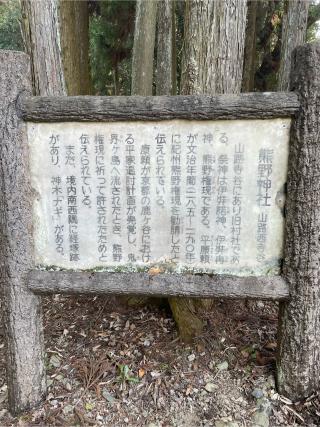 熊野神社の参拝記録(フクタロウさん)