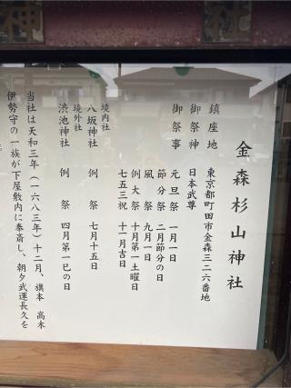 金森 杉山神社の参拝記録(⛩️🐍🐢まめ🐢🐍⛩️さん)