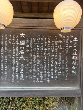 出雲大社相模分祠の参拝記録(⛩️🐍🐢まめ🐢🐍⛩️さん)