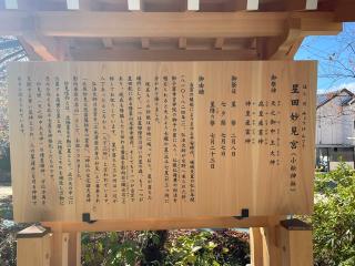 星田妙見宮(小松神社)(星田神社境外摂社)の参拝記録(色々カピバラさん)