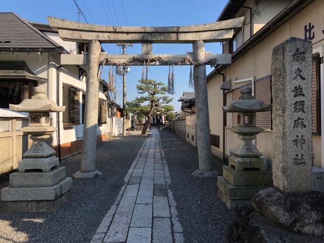 滋賀県大津市本堅田1丁目18 都久夫須麻神社の写真1