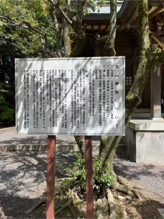 白山神社の参拝記録(雪369さん)