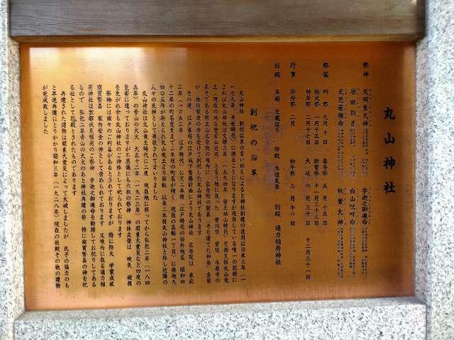 丸山神社の参拝記録(りゅうじさん)