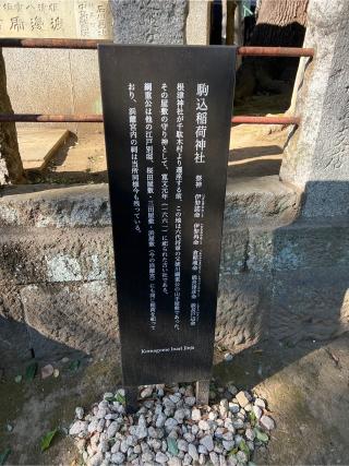 駒込稲荷神社(根津神社境内社)の参拝記録(⛩️🐍🐢まめ🐢🐍⛩️さん)