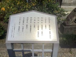 蚕影神社、他八社(阿豆佐味天神社境内社)の参拝記録(平賀ジャパンさん)