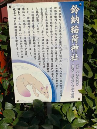 鈴納稲荷神社の参拝記録(金髪しんちゃんさん)