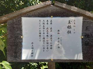 玉根社（氷上姉子神社 境内末社）の参拝記録(ごま男さん)