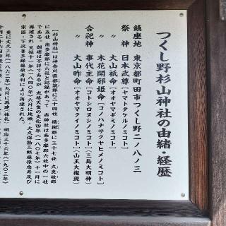 つくし野杉山神社の参拝記録(音悠さん)