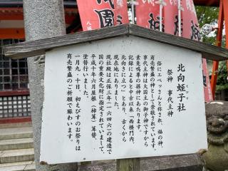 北向蛭子社(八坂神社境内社)の参拝記録(じゃすてぃさん)