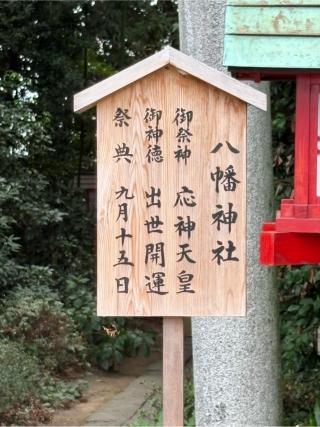 八幡神社（鷲宮神社境内社）の参拝記録(色部優兎さん)
