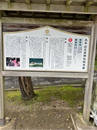 太平山三吉神社 総本宮の参拝記録(こーちんさん)