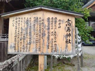 高島神社（諏訪大社上社本宮）の参拝記録(miyumikoさん)