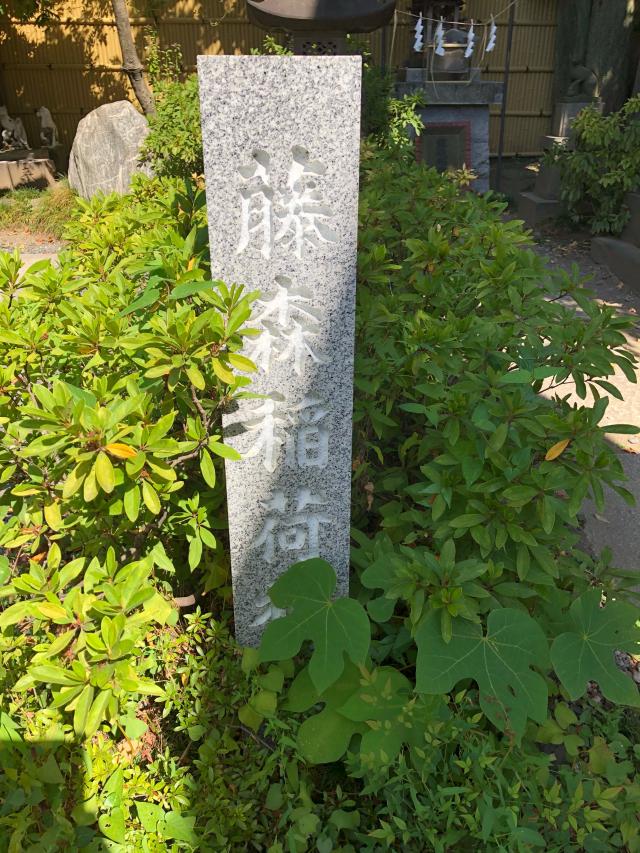東京都江東区猿江2-2-17 藤森稲荷神社（猿江神社境内社）の写真2
