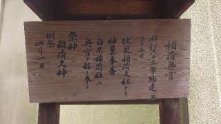 稲荷奥宮(大阪天満宮 境内社)の参拝記録(りょうまさん)