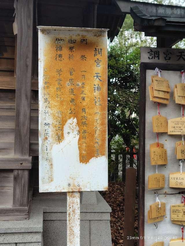 天神社(調神社境内社)の参拝記録4