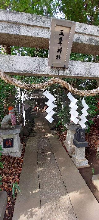 三峰社(西堀氷川神社境内社)の参拝記録(まーぼーさん)