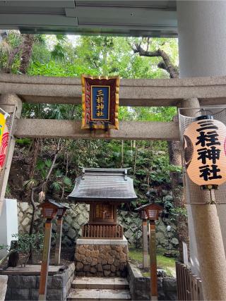 三柱神社(雉子神社境内社)の参拝記録(⛩️🐉🐢まめ🐢🐉⛩️さん)