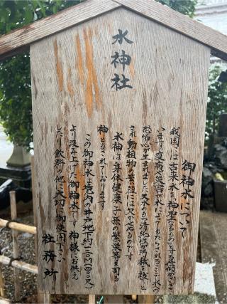 水神社(大國魂神社境内社)の参拝記録(⛩️🐉🐢まめ🐢🐉⛩️さん)
